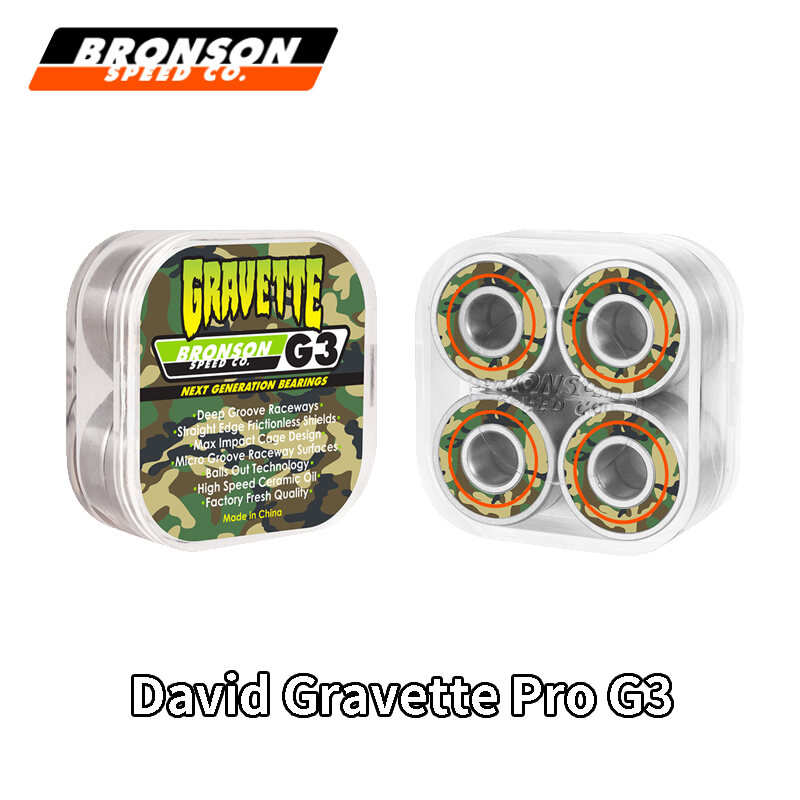 Bronson Bearing Professional Skateboard Indy Bearing G2 HighSpeed Raw