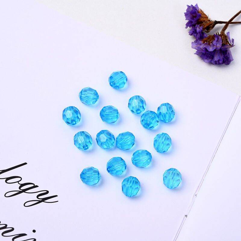 8mm Acrylic Rough Beads use DIY accessories 100pcs per pack