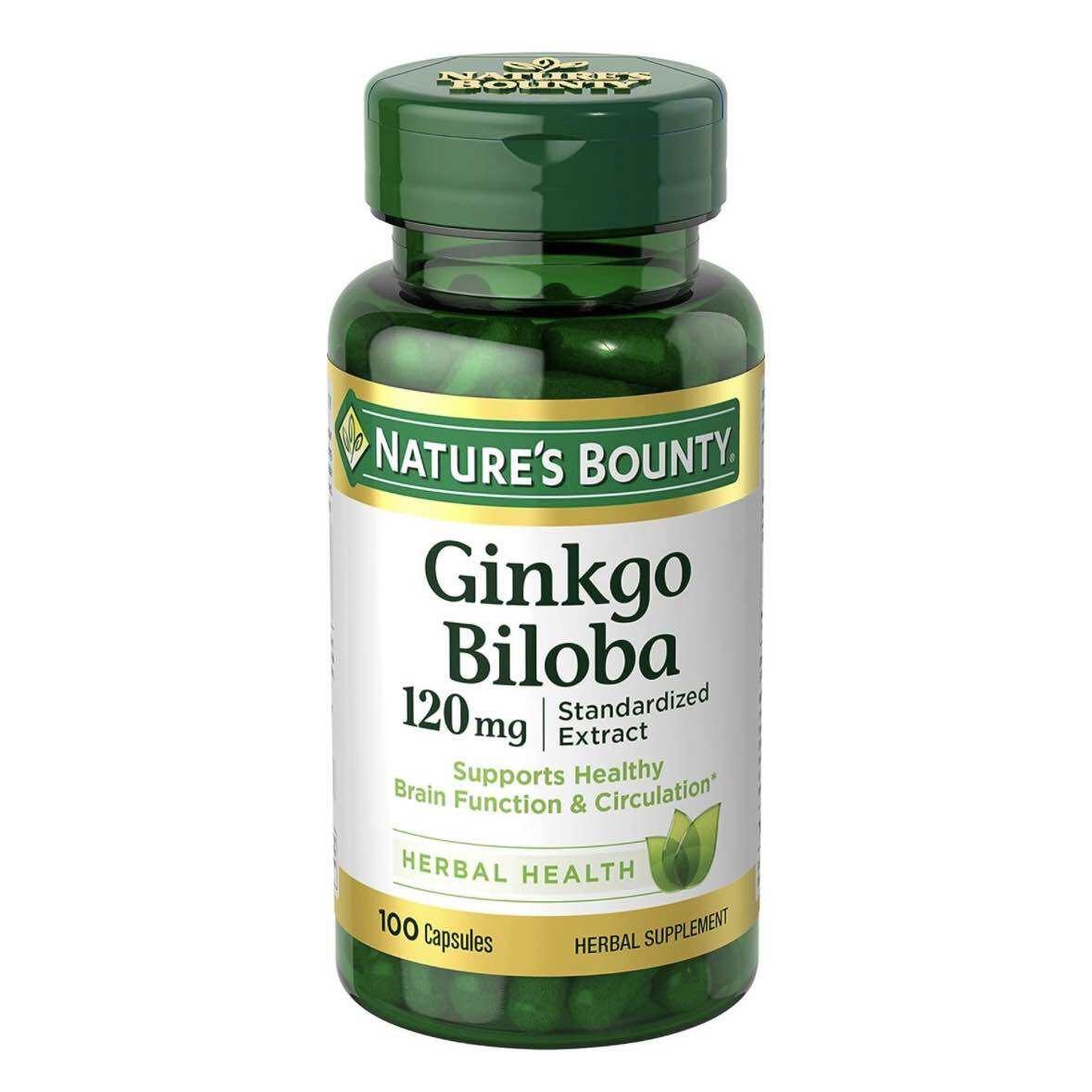 Nature's Bounty Ginkgo Biloba Capsules, Memory Support Supplement