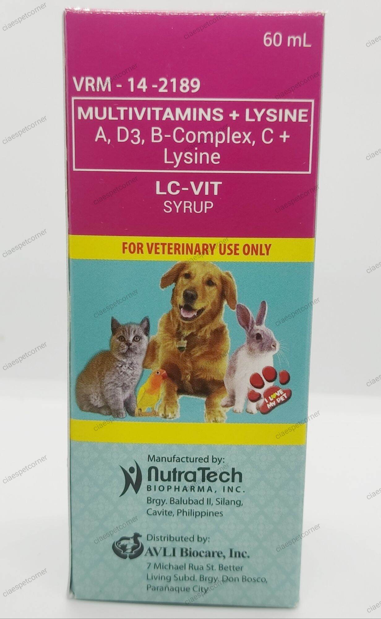 LC-Vit Syrup Multivitamins + Lysine. 