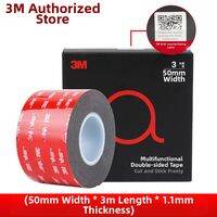 3M High-Adhesion Double-Sided VHB Tape Black Thick Foam Waterproof No Drill No Trace Heavy Duty Bonding for Walls Cars Home Improvement