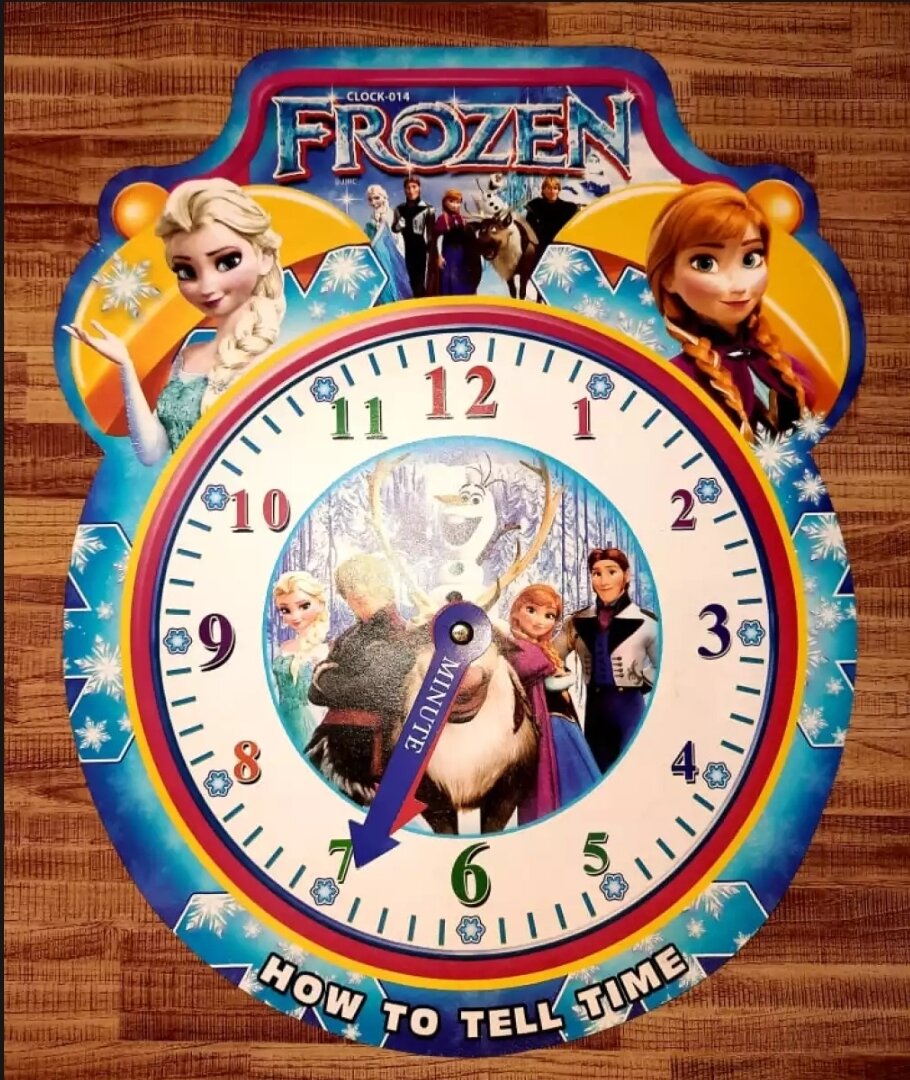 Paper Toy Clock For Kids ( Random Designs ). 