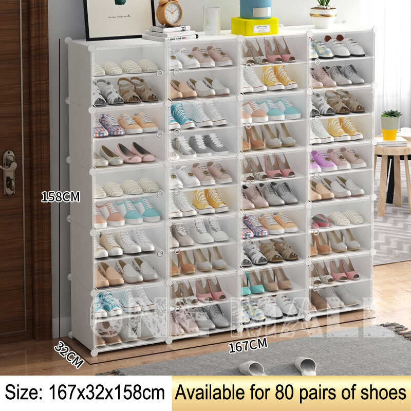 Shoe Rack Shoe Organizer Storage Stand Dustproof Screwless Stackable Shoes Storage Shoe Storage