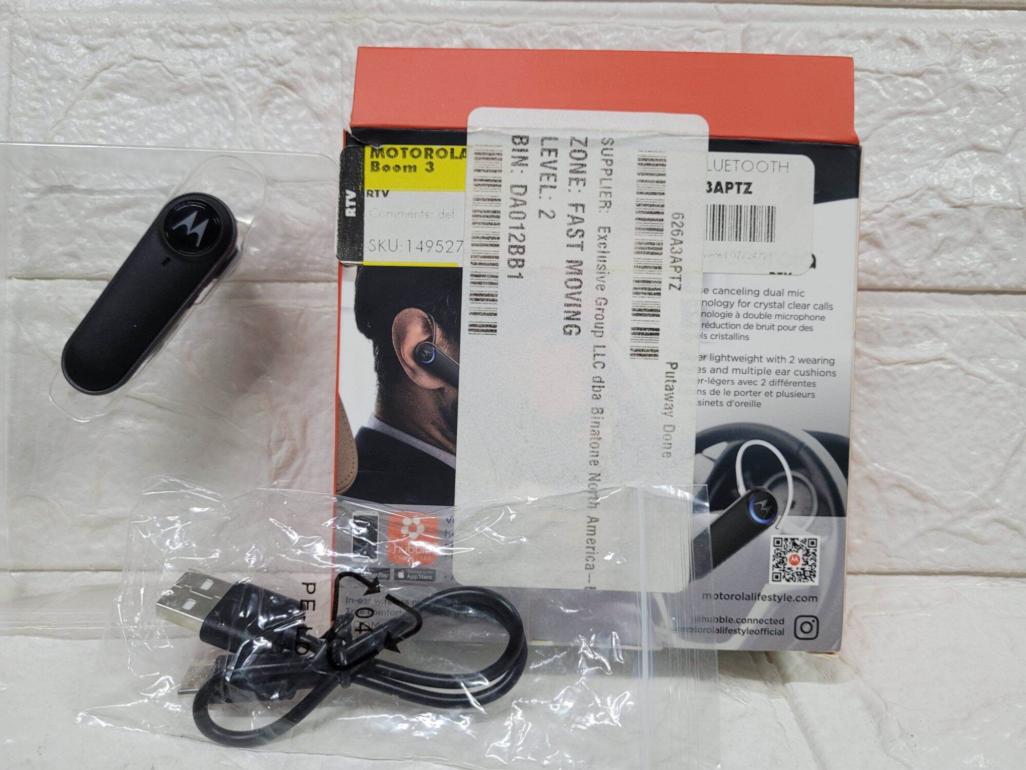 Motorola boom 3 Bluetooth headset dual mic Lazada PH