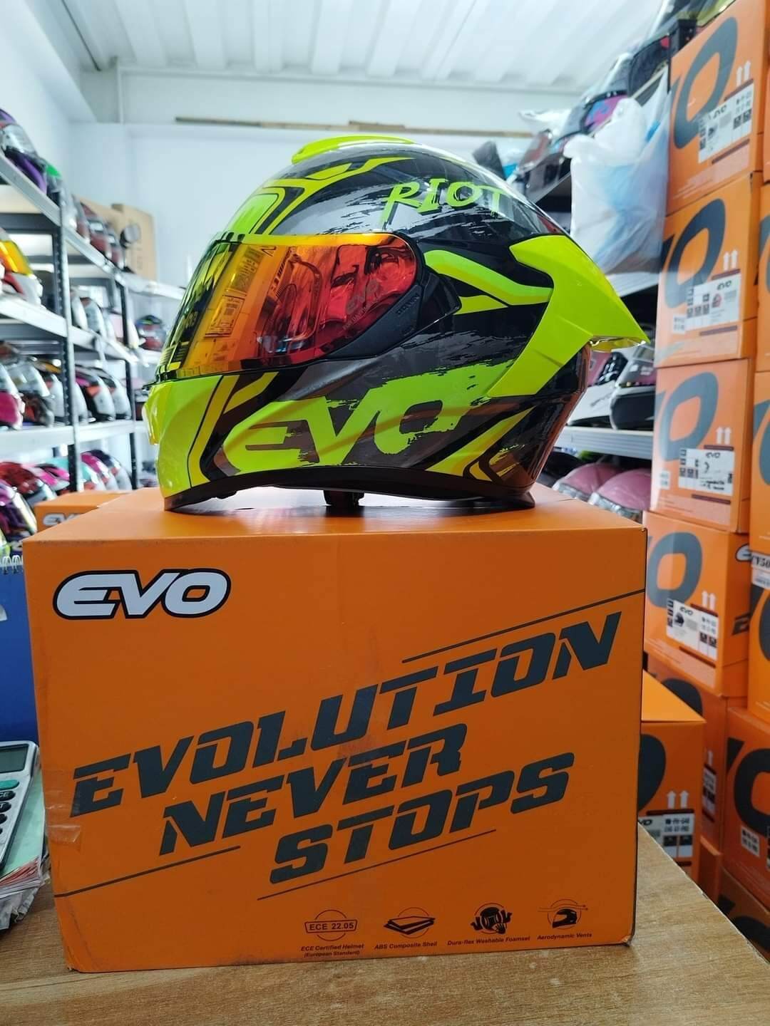 evo gt pro riot yellow fulface helmet Lazada PH