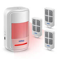 KERUI PIR Motion Alarm with Remote Wireless 433MHz Infrared Motion Sensor Detector Alarm/Doorbell Two Modes SOS for Elders Home