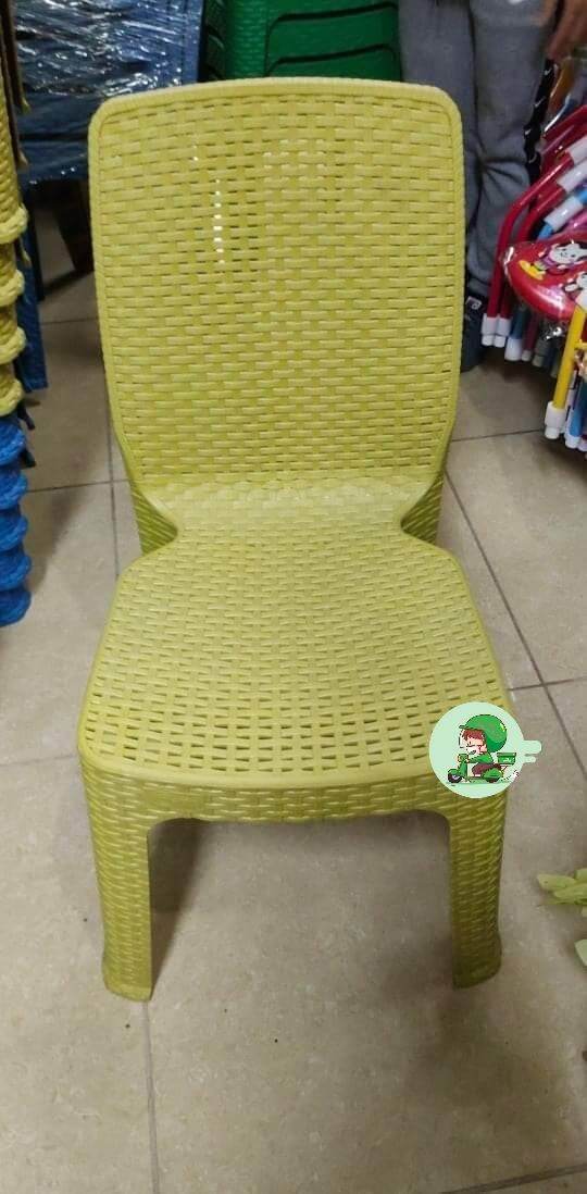 New Elegant design of plastic rattan chair makapal CHAIR yellow/green