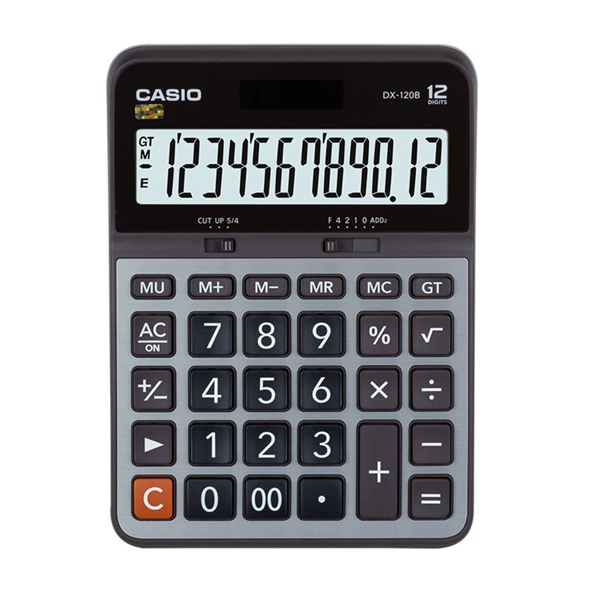 CASIO Calculator MXAX DX GX-120B Desktop Financial Electronic Calculator Voice Small Medium Large 12-Digit Solar-Powered