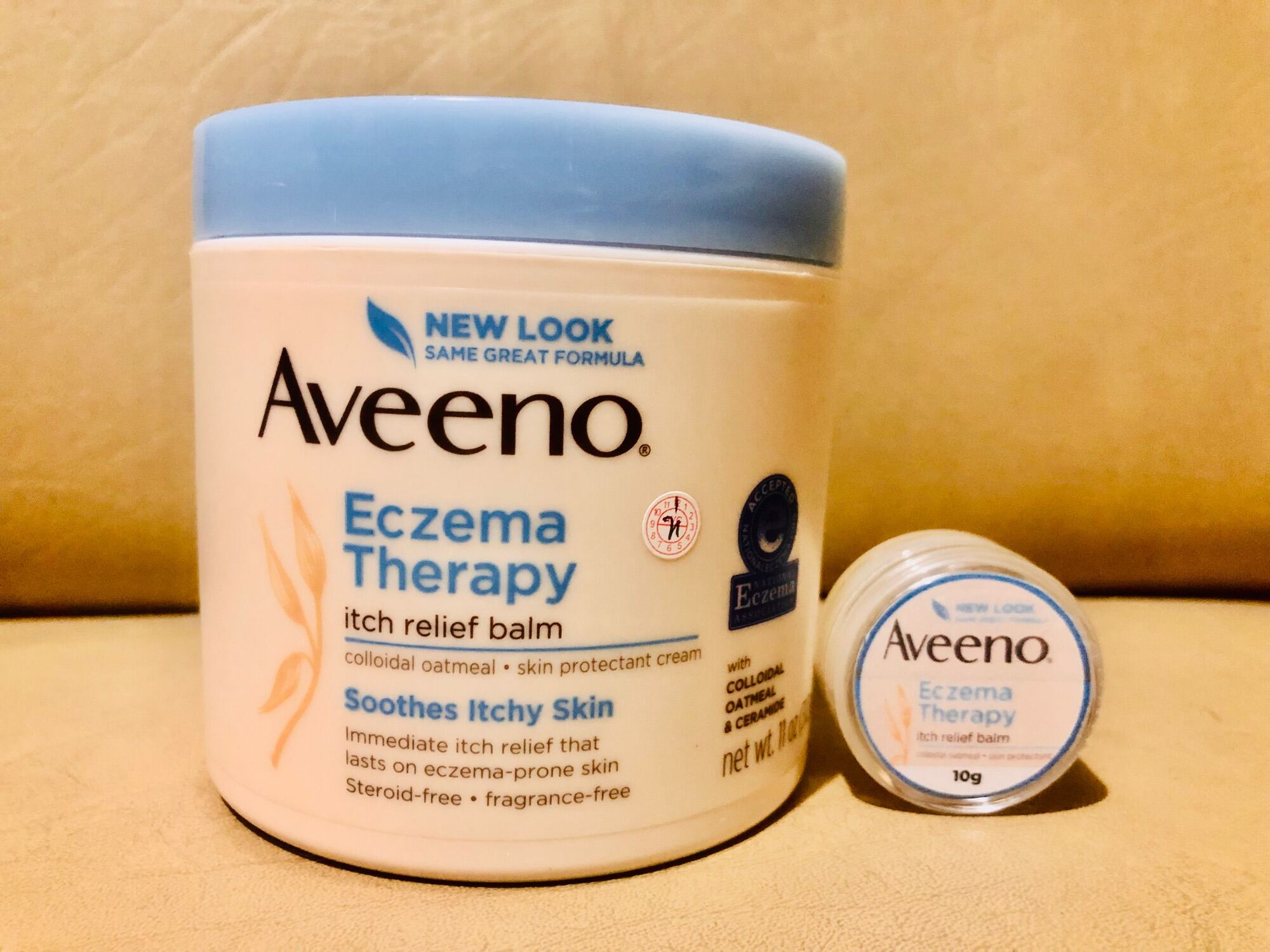 Aveeno Eczema Therapy Itch Relief Cream 10g Small size