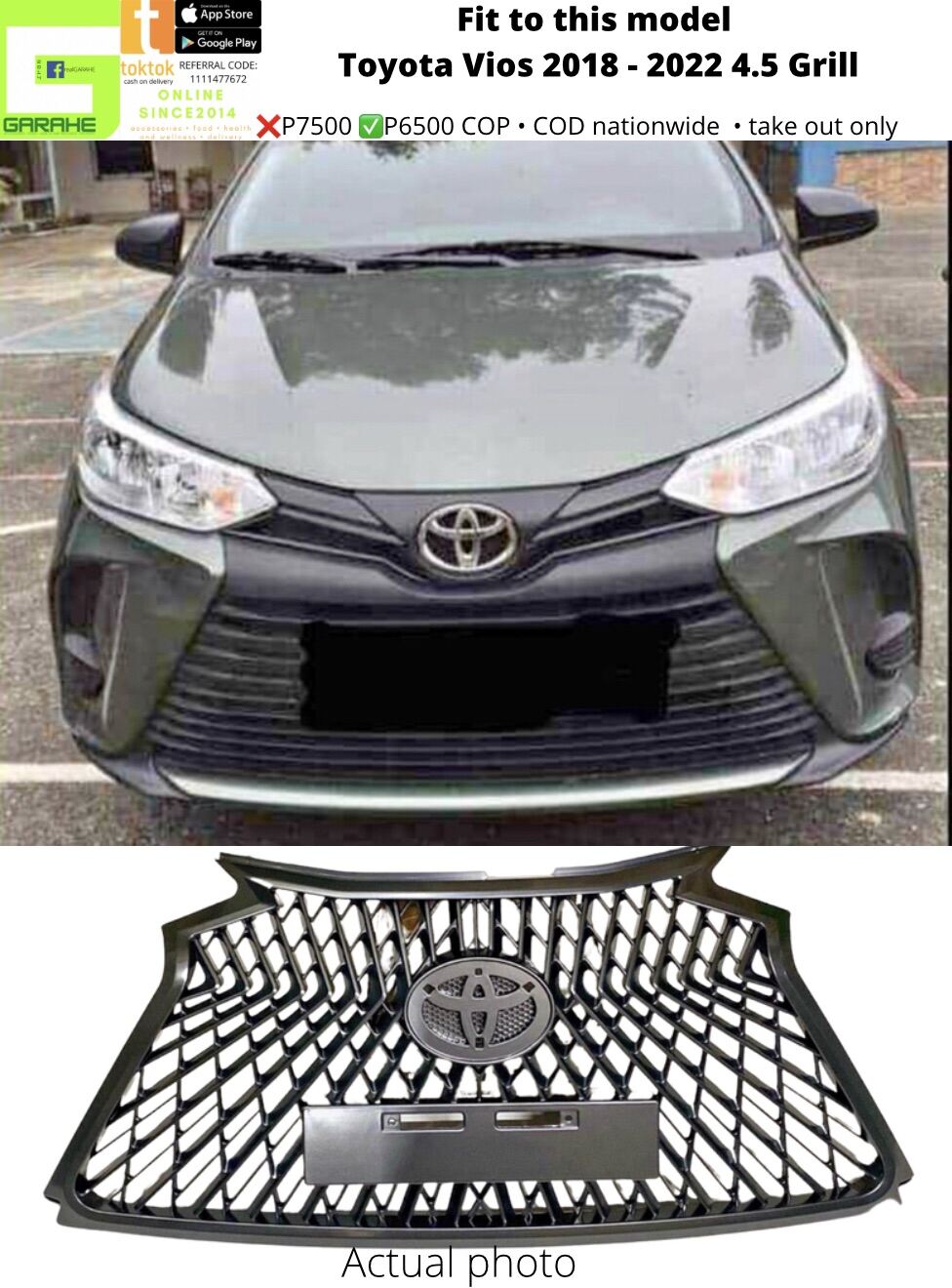 Toyota Vios Gen Grill