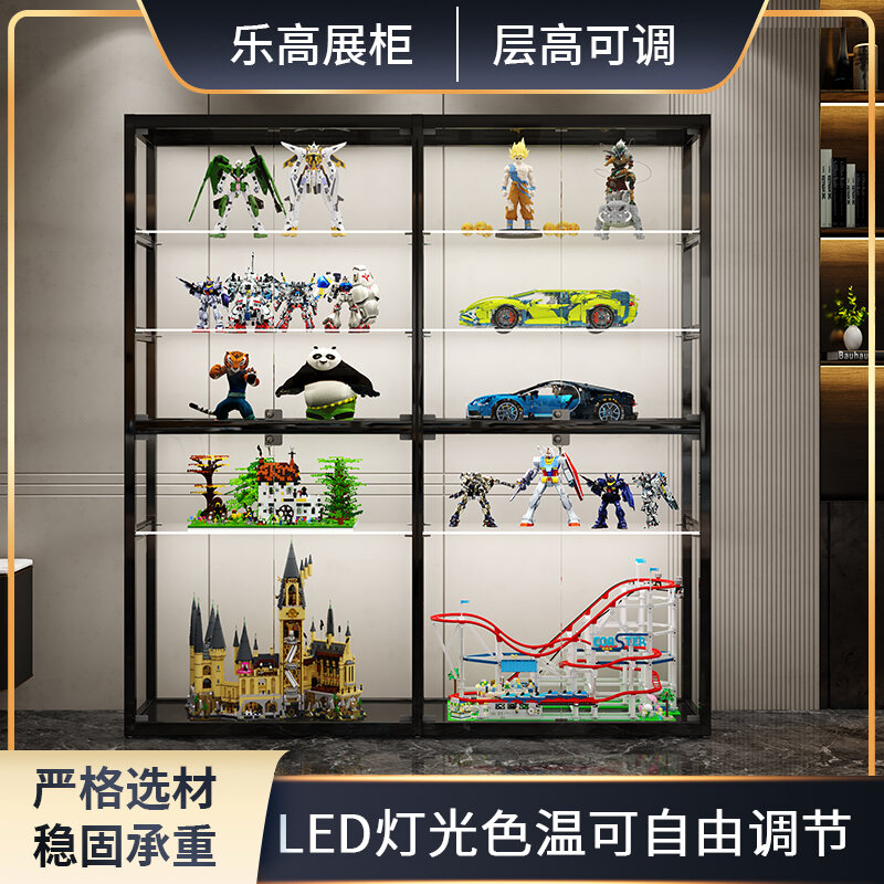 Hand-Made Display Cabinet Gundam Lego Model Statue Glass Display ...