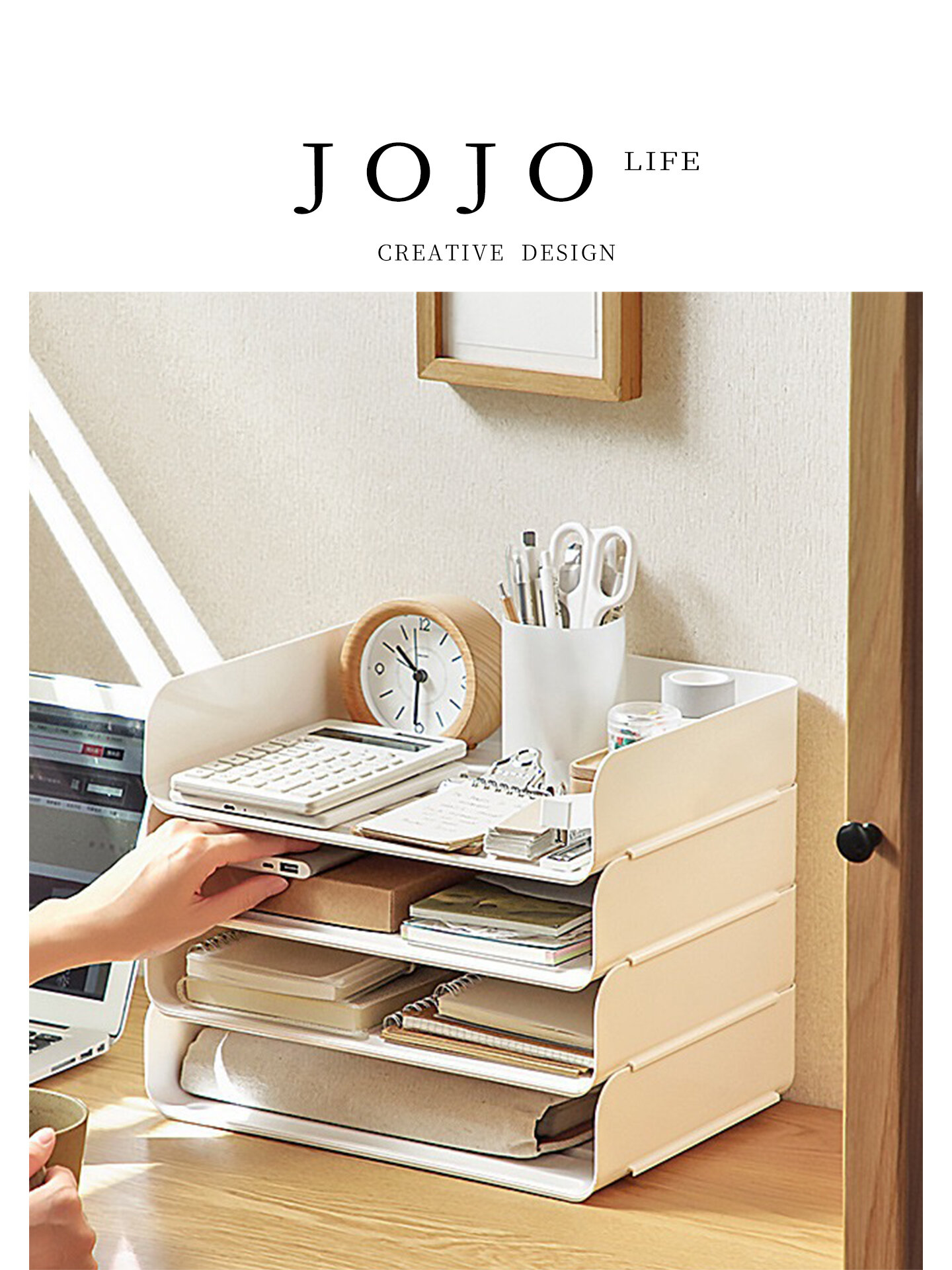 Multi-Layer Desktop File Storage Box Office Student Mr. Grocery PD's L. Plastic Organizer Modern Simple Style for Everyone Presyo  1,240 Piso*Libreng Shipping