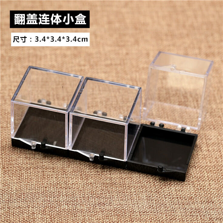 Acrylic Transparent Mineral Crystal Specimen Storage Box Fossil Raw Stone Display Case Jewelry Organizer Box Sample Case. 