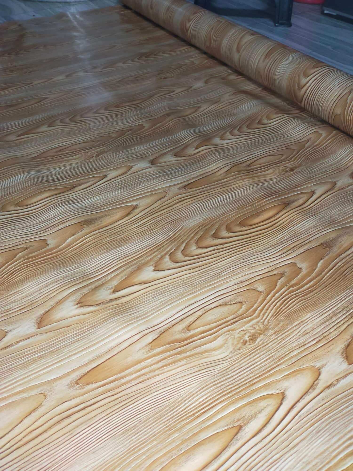 beige wood design rubberized linoleum