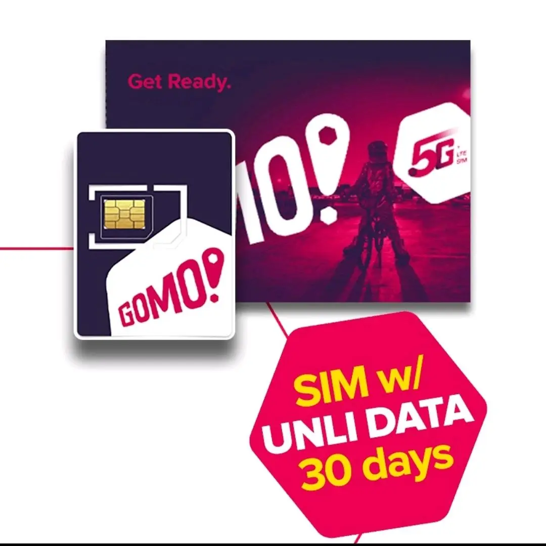 GOMO SIM with 20GB, 30GB and 55GB No Expiry