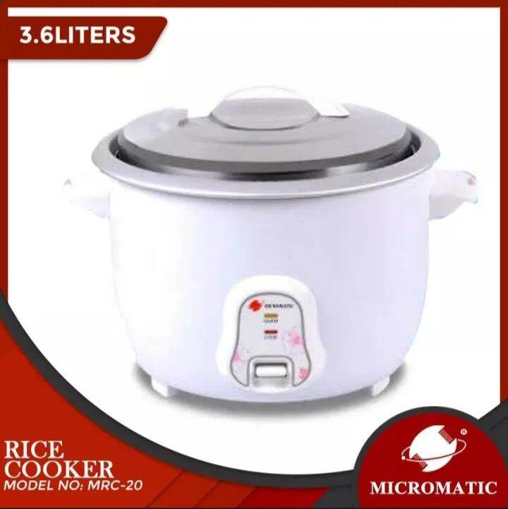 MICROMATIC Rice Cooker 3.6L | MRC-20 Model | Lazada PH