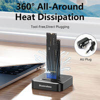 Blueendless | Blueendless Offline Clone Dual Bay M.2 NVMe SSD Docking Station 2Bay M2 NVMe Cloner Type C 10Gbps for PCIe NVMe SSD Enclosure