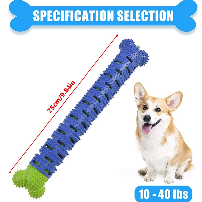 Dog Molar Stick Food Grade Bone Shape Dog Tooth Cleaning Interactive Bite Resistant for Small Pet with Slight Bite Force. 