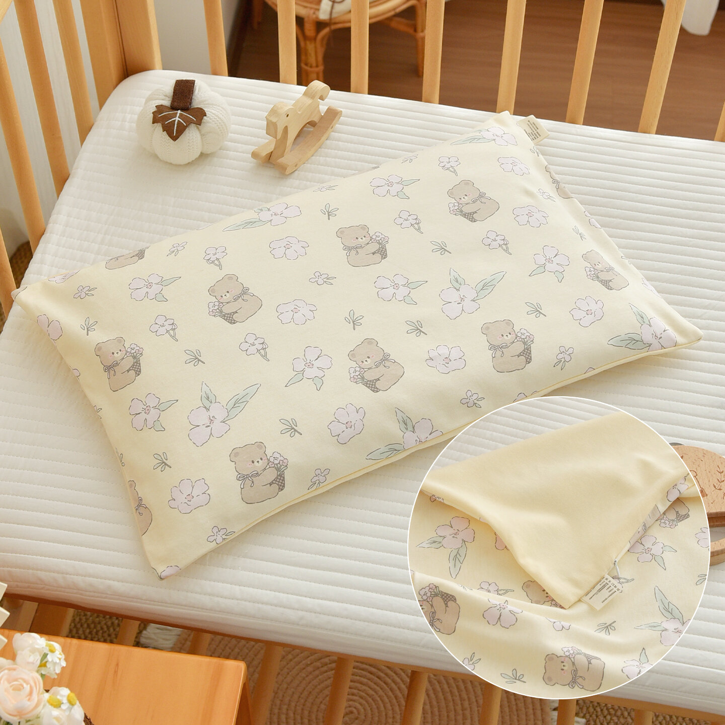 ANYOUBI | Buckwheat & Cotton Pillow for Babies and Toddlers