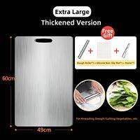 Defasilk | Stainless Steel Double-Sided Thick Cutting Board