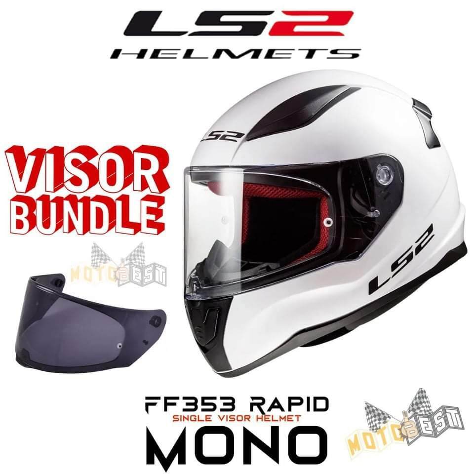 ls2 rapid dual visor