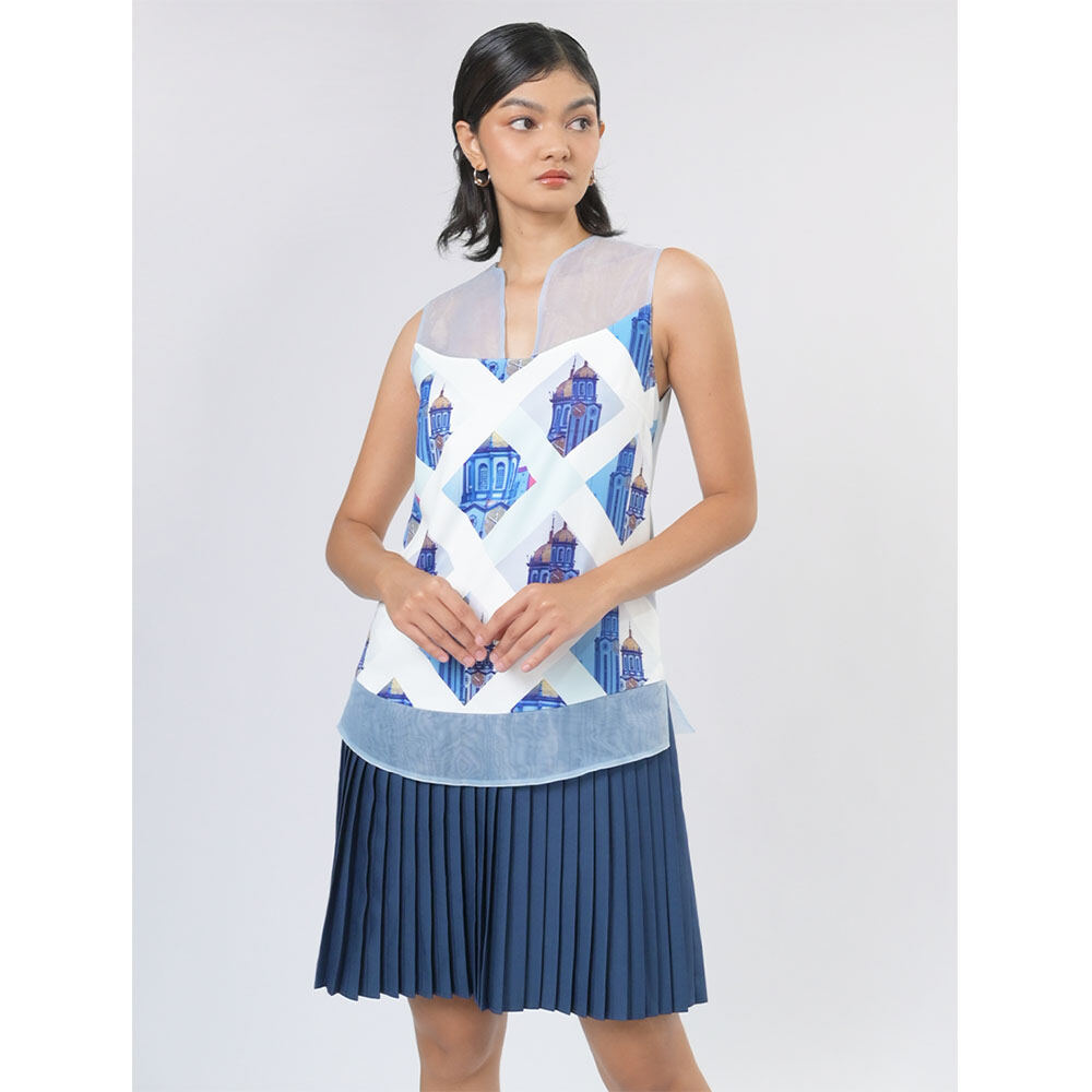 Plains and prints outlet blue dress