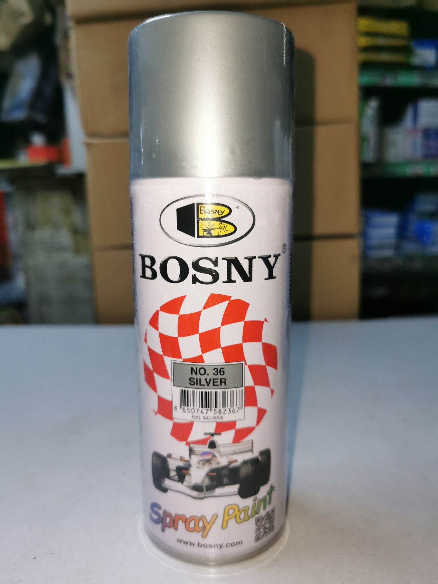 bosny silver spray paint