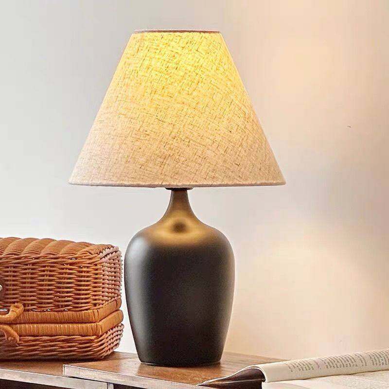 Vintage Style Touch Smart Lamp Linen Shade