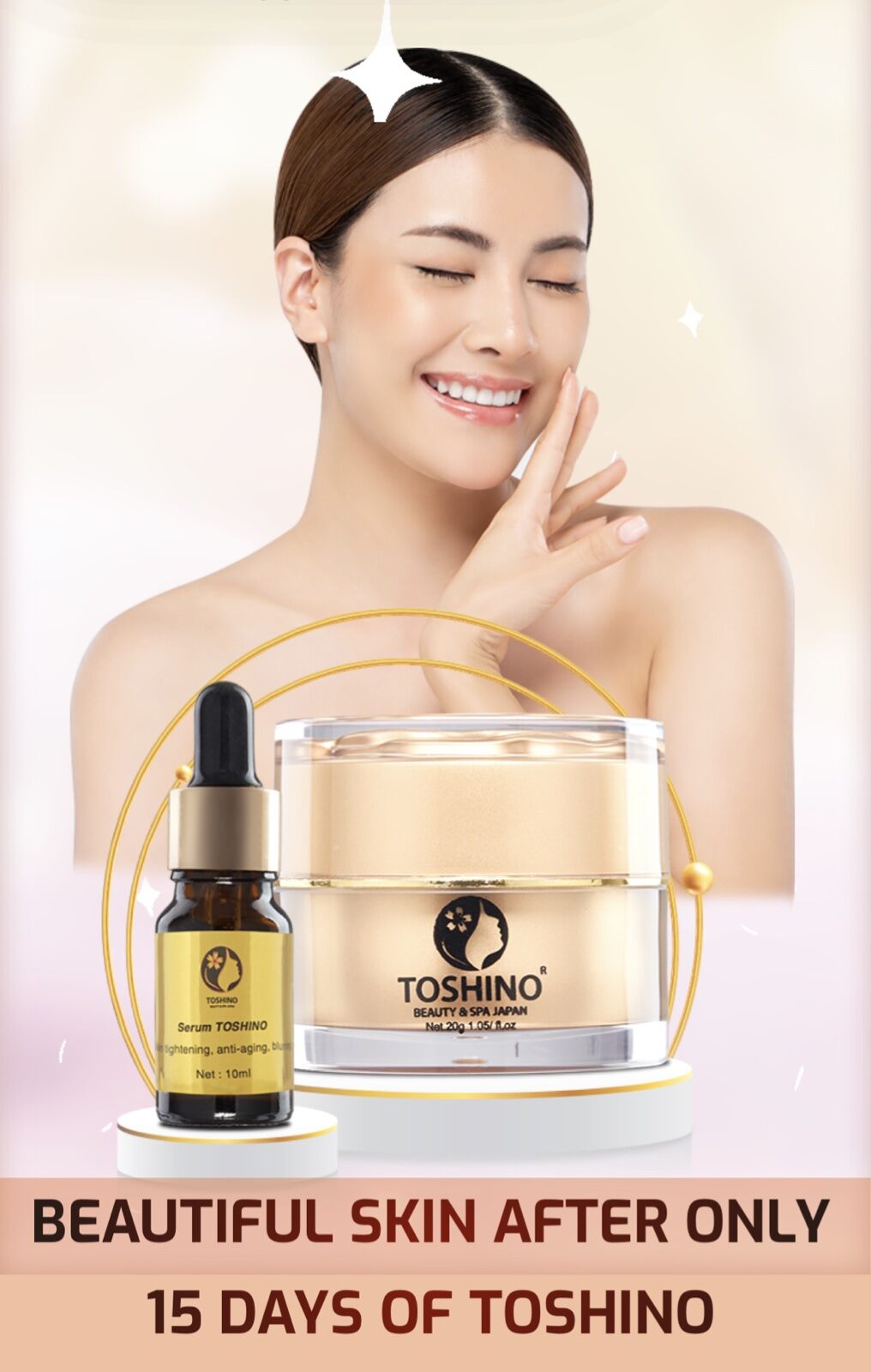 TOSHINO JAPAN MELASMA CREAM AND COLLAGEN SERUM (Melasma Treatment