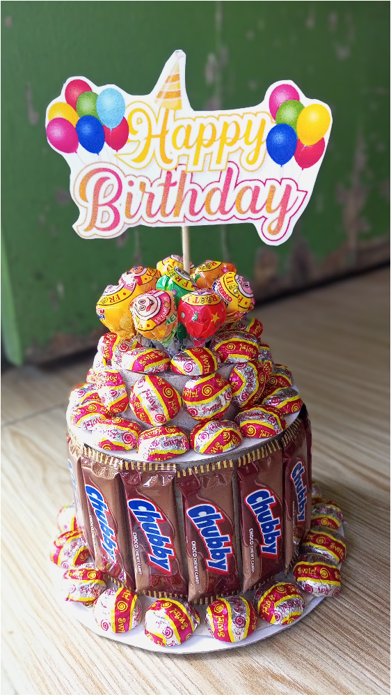 Candy Bar Birthday Cake Candy Cake Candy Birthday Cake - Etsy