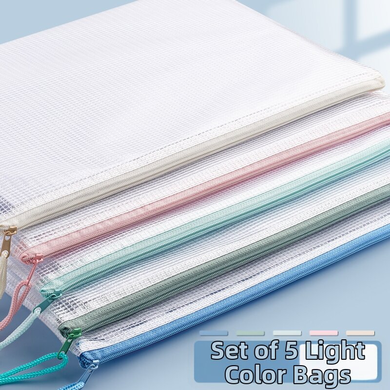 Zippered Transparent Waterproof File Bag