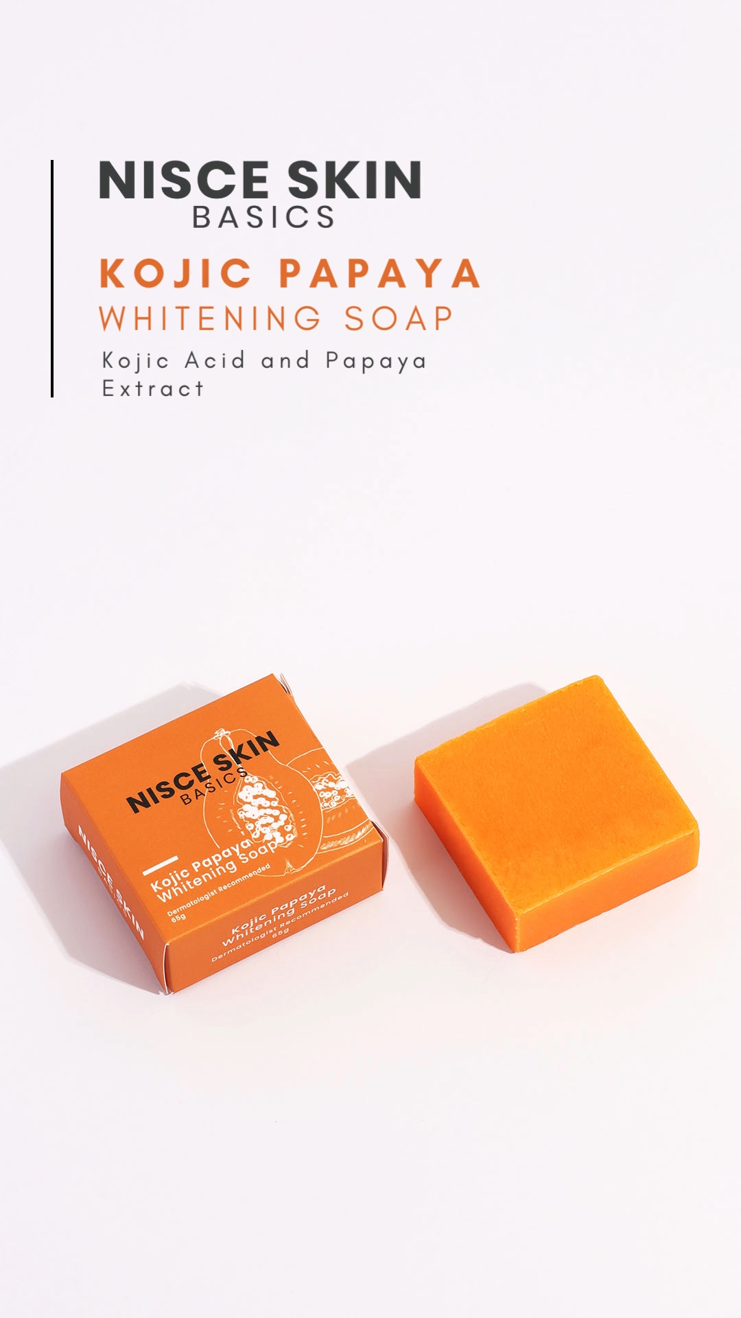 NISCE SKIN Whitening Kojic Papaya Bar Soap 65g Lazada PH