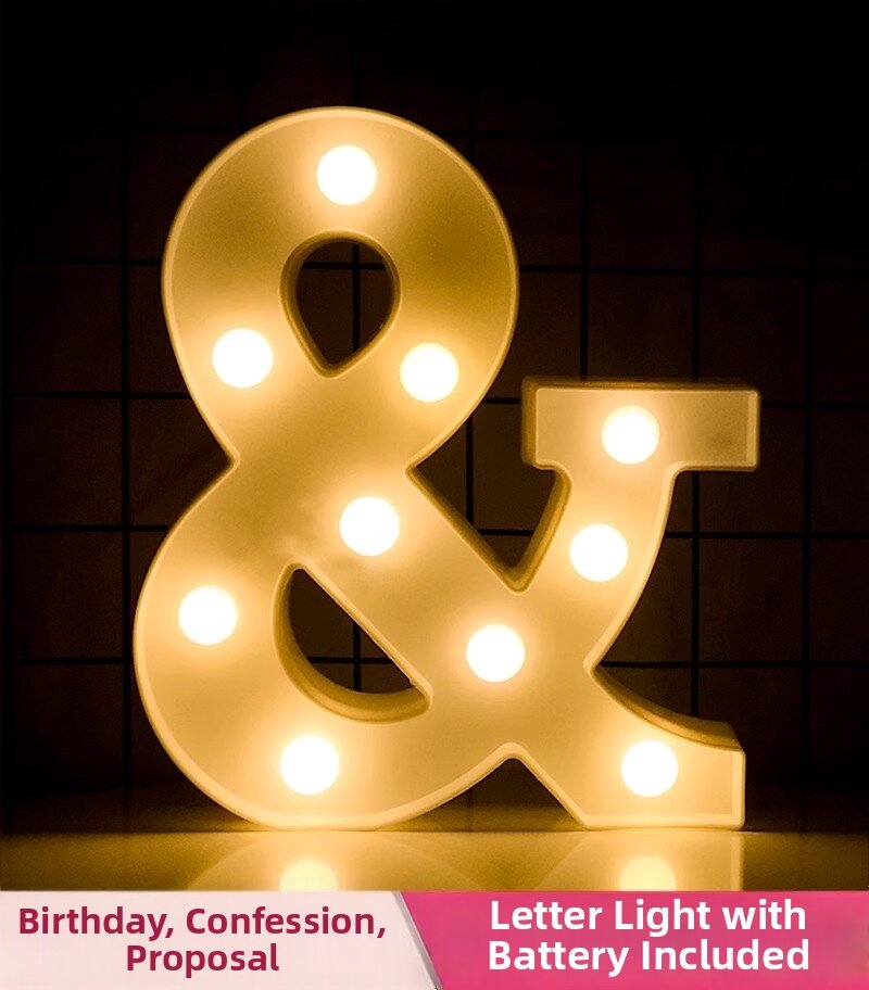 Romantic LED Letter and Number Display Light
