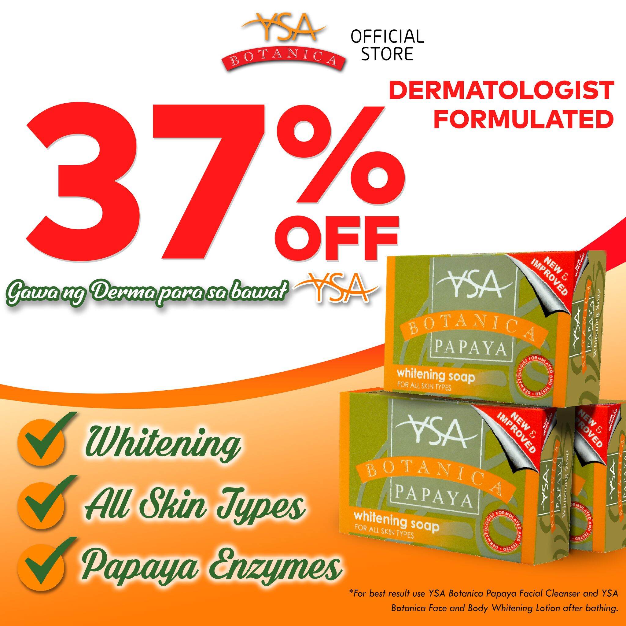 YSA Botanica Papaya Soap 135g