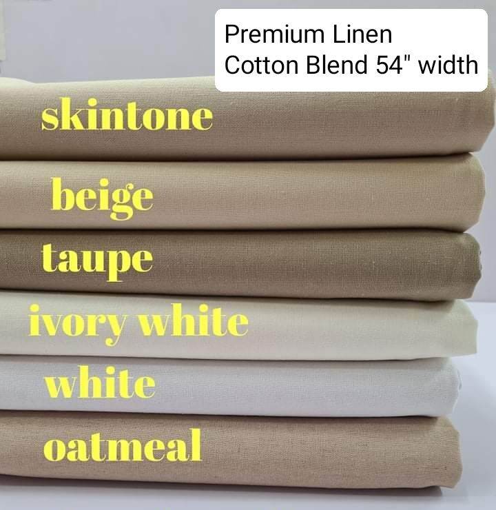 Premium Linen Cotton Blend Per Yard 54WIDTH