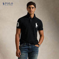 Polo Ralph Lauren Mens Custom Slim Fit Big Pony Mesh Polo Shirt