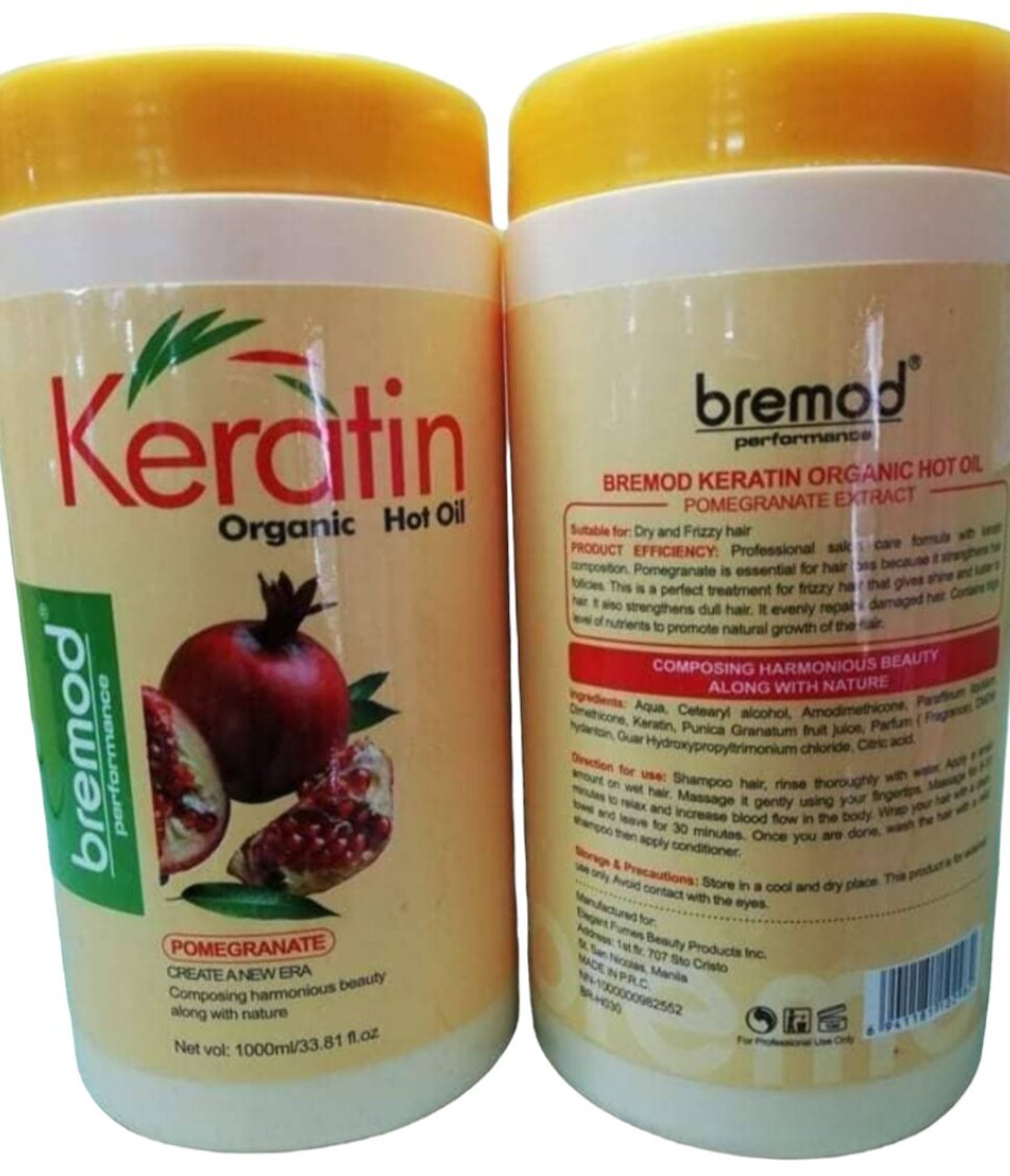 Bremod Keratin Hot Oil Treatment Pomegranate 1000ml Lazada PH