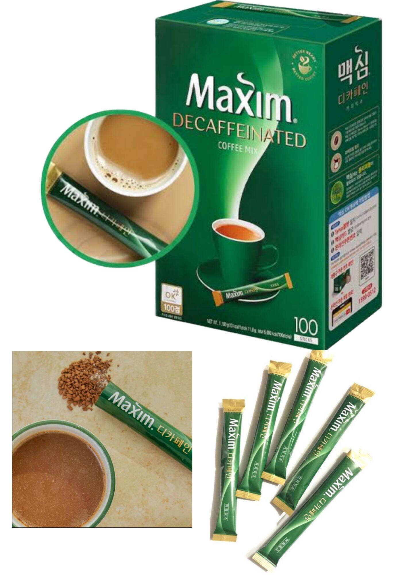 Maxim Decaffeinated korean Instant Coffee / 3 in 1 per stick Lazada PH