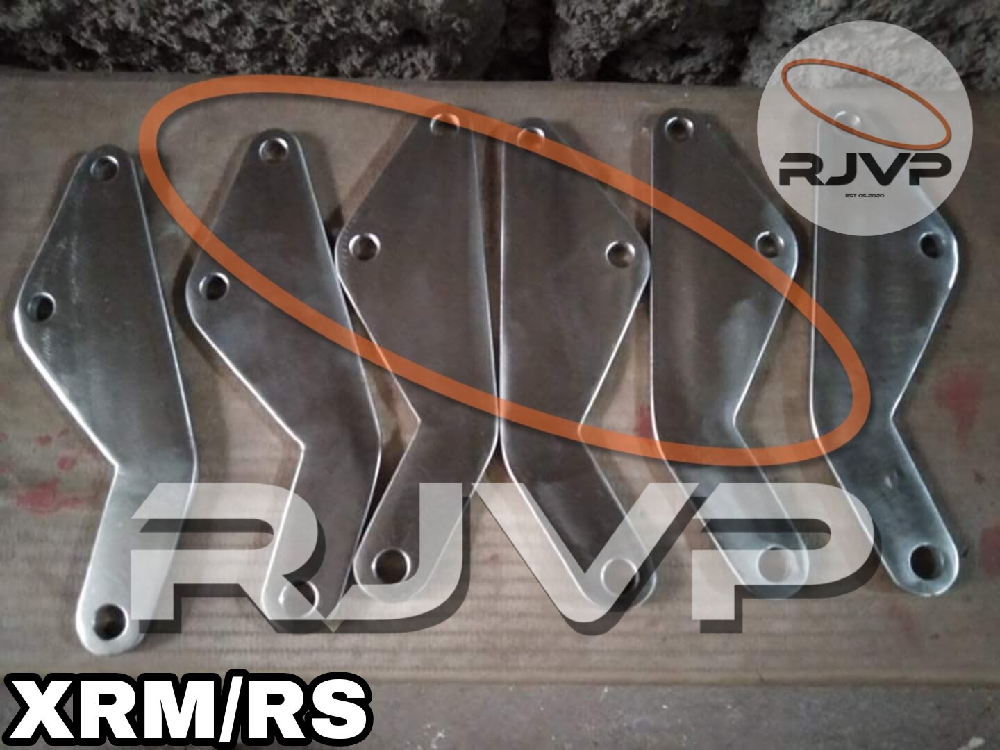 Honda XRM / RS Footrest Bracket Pure Stainless 304 5mm Thickness