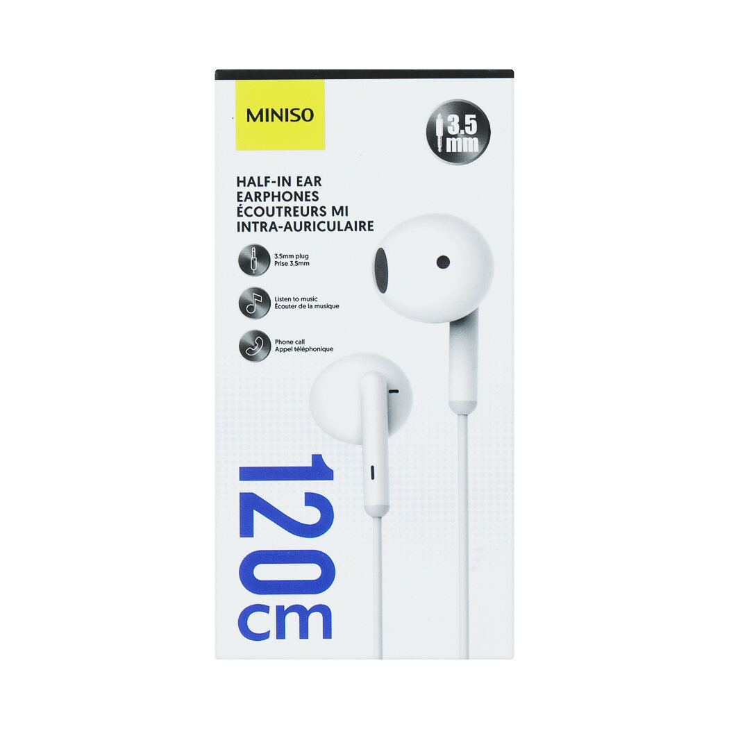 Half in ear discount earphones