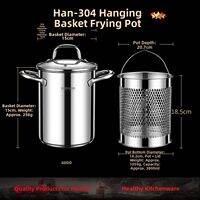 GEDO | Deepened Oil-efficient Tempura Dedicated Deep Pan 304 Stainless Steel