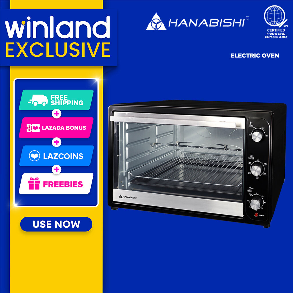 HANABISHI 30L Convection Electric Oven with Rotisserie and Defrost