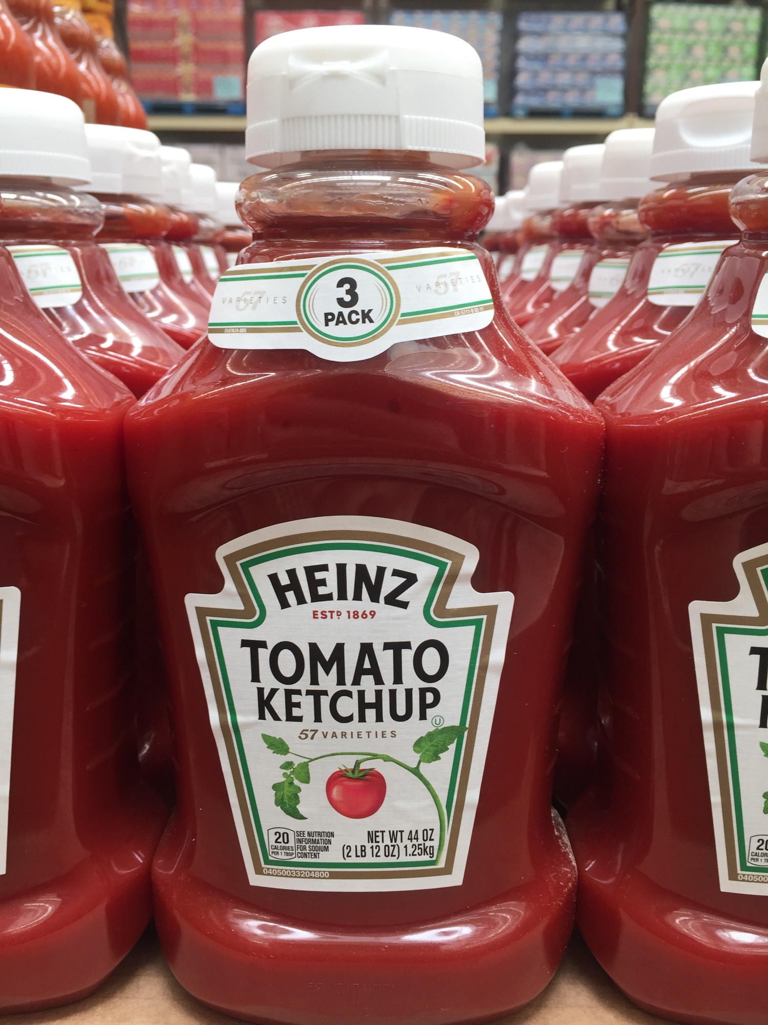 Heinz, Tomato Ketchup, 44 oz, 3-Count