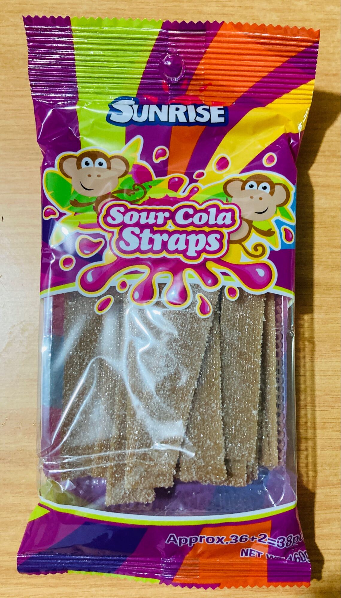 Sunrise Rainbow Karate Belts Sour Straws Cola Strap Jungle