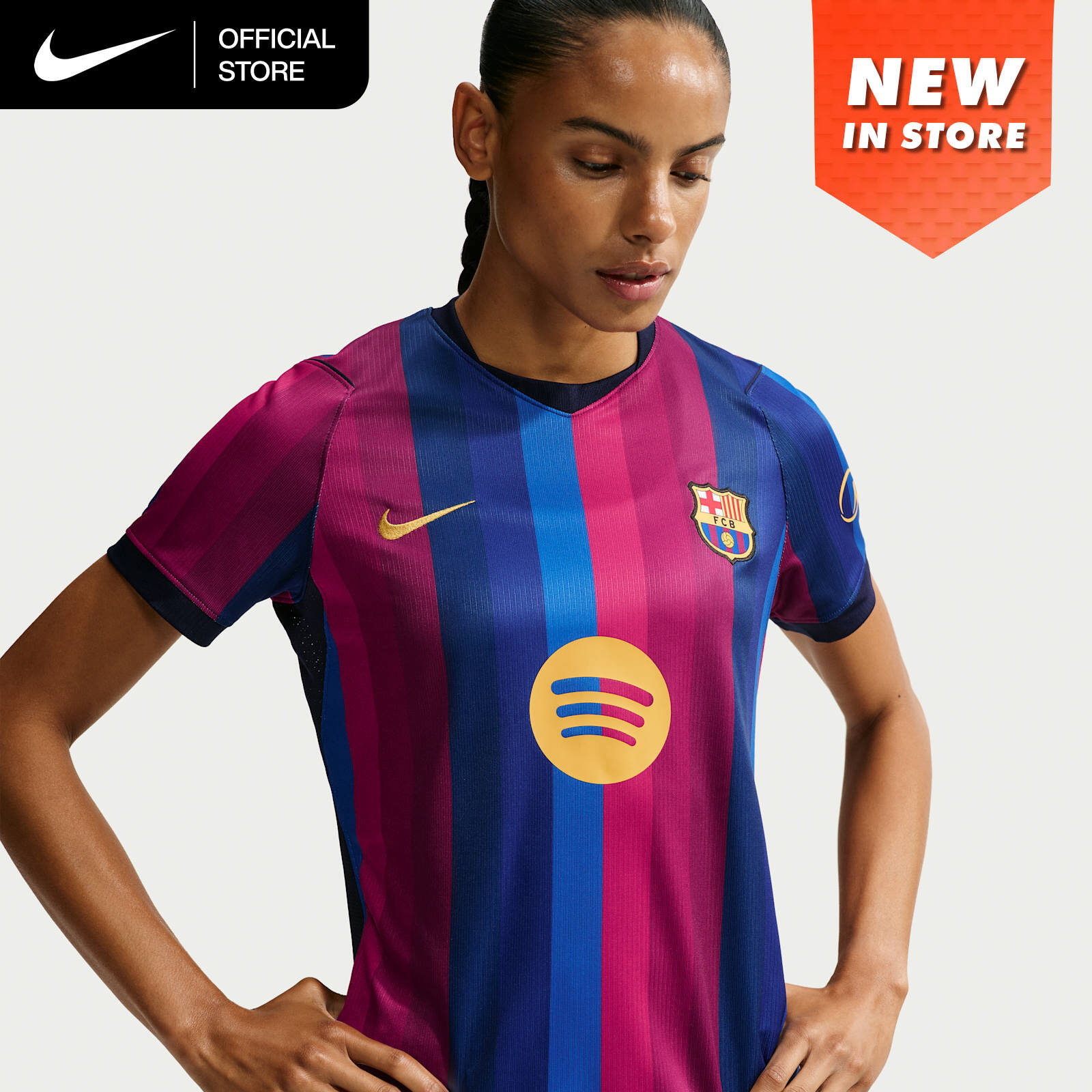 Nike Dri-FIT Women's FC Barcelona 2026/27 Stadium Home Soccer Replica Jersey - Deep Garnet [II2724-683] ราคา 2,900 บาท*ส่งฟรี