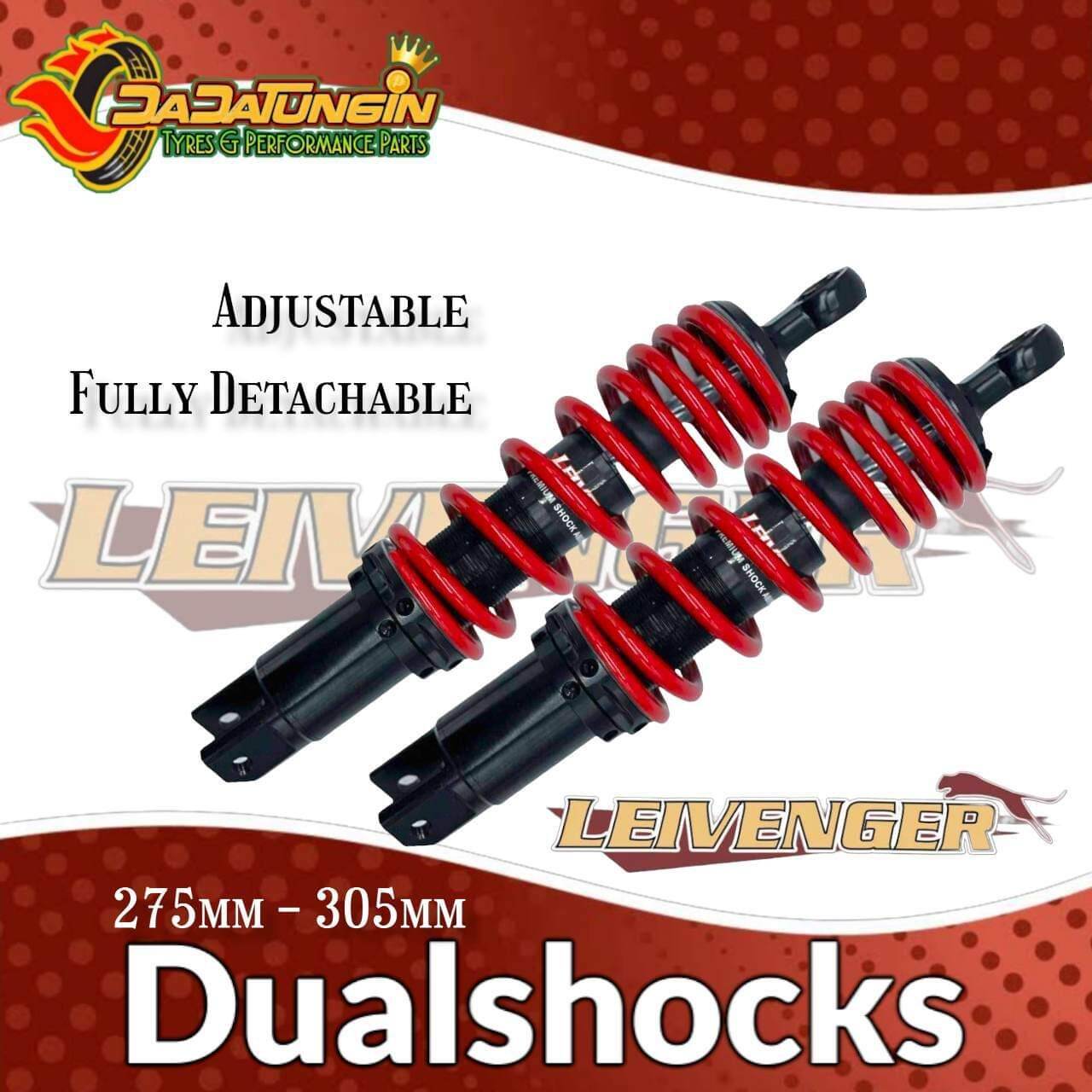 LEIVENGER Dual Shock Absorbers 275mm to 305mm Adjustable Lazada PH