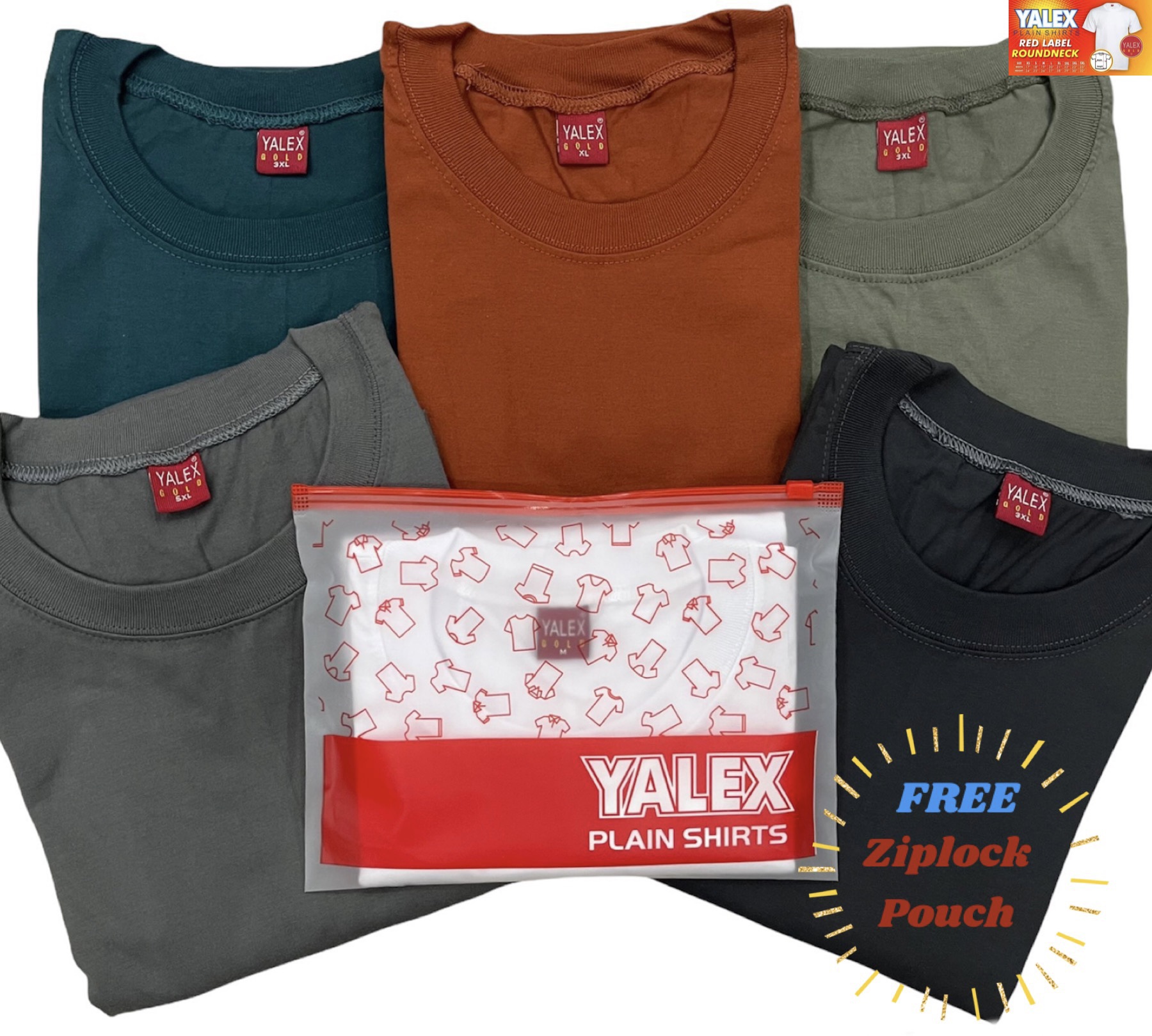 Yalex Red Label Unisex Plain Shirts - Special Colors
