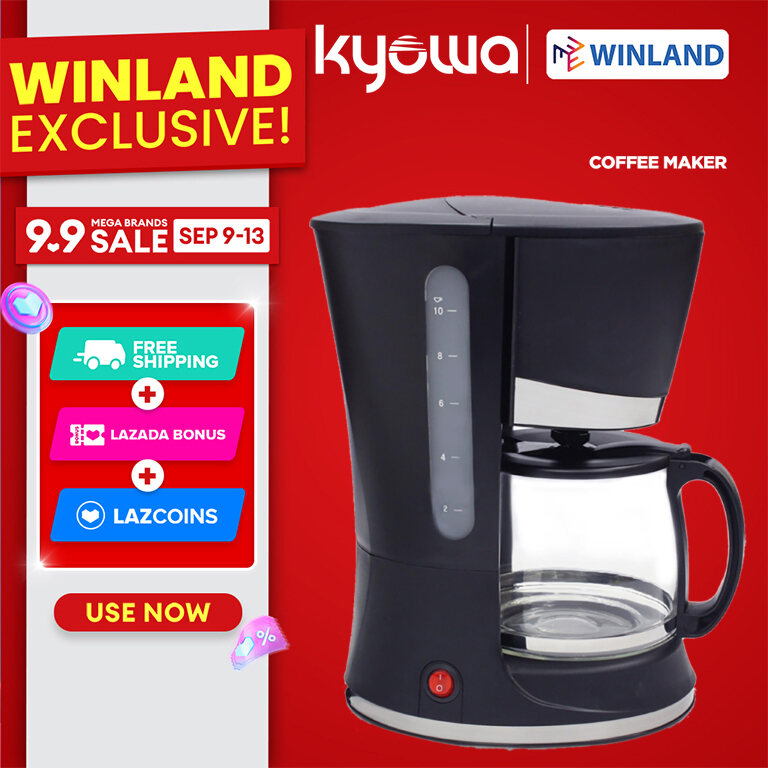 Winland Coffee Maker with Anti-Drip Function and Heat Resistant Carafe