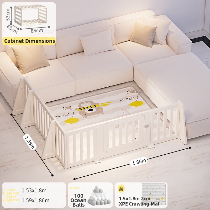 NIHAOTONGNIAN | Baby One-Sided Three-Sided Protection Fence