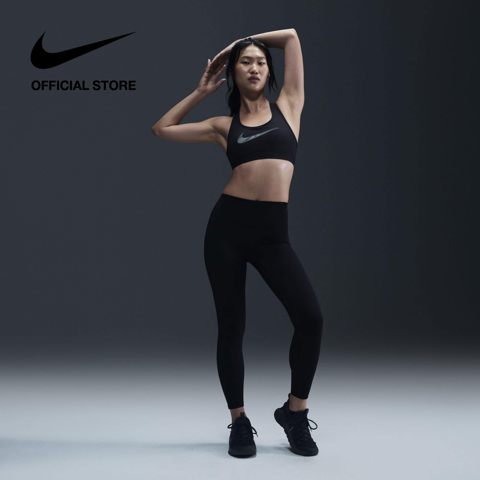 Quần legging nữ Nike Womens One Seamless Front High-Waisted Full-Length Leggings - Black